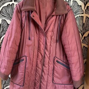Vintage 90’s Aurora International Burgundy Women's Quilted Jacket